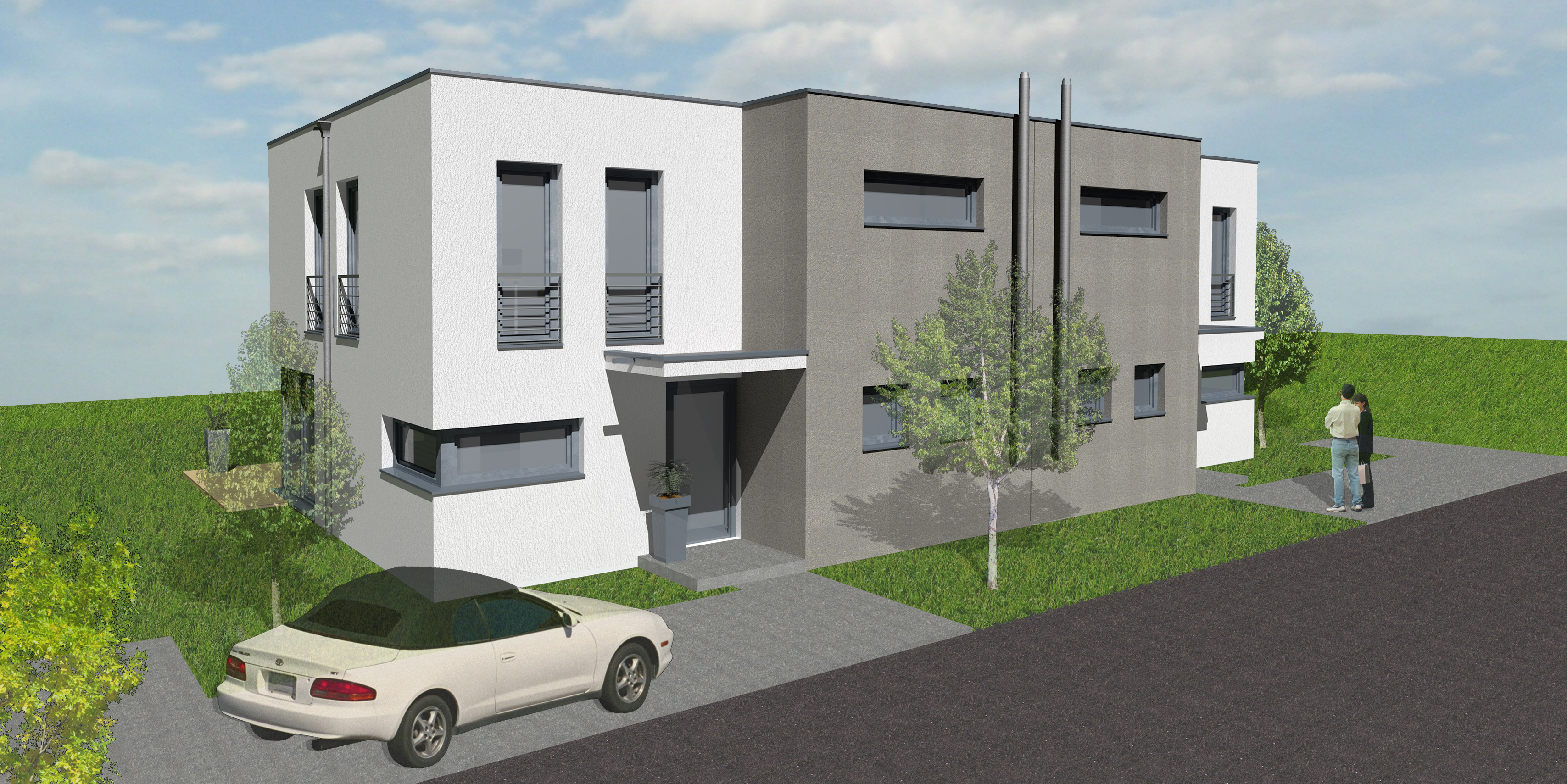 Neubau einer Doppelhausanlage in Bad Kreuznach Bild 2
